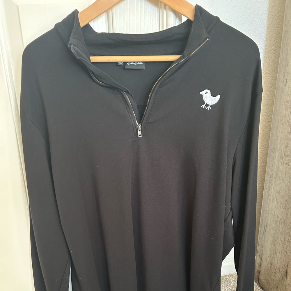 Large black Bad Birdie zip